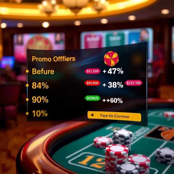 Illustration showing various Playamo promo code options with discount tags and bonus icons