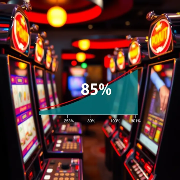 Diagram showing the payout percentage distribution of pokies machines
