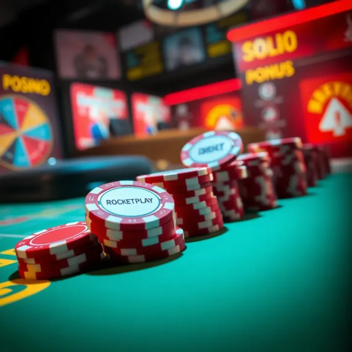 Digital representation of bonus codes and casino chips symbolizing online casino promotions