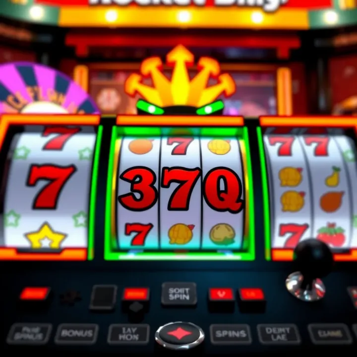Illustration of a digital slot machine with free spins and bonus symbols