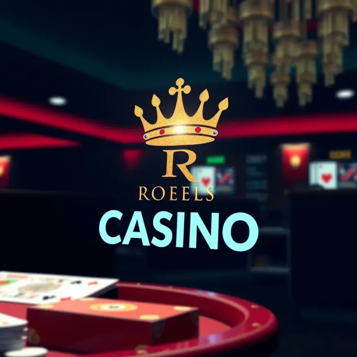 Royal Reels Casino logo with a sparkling bonus icon