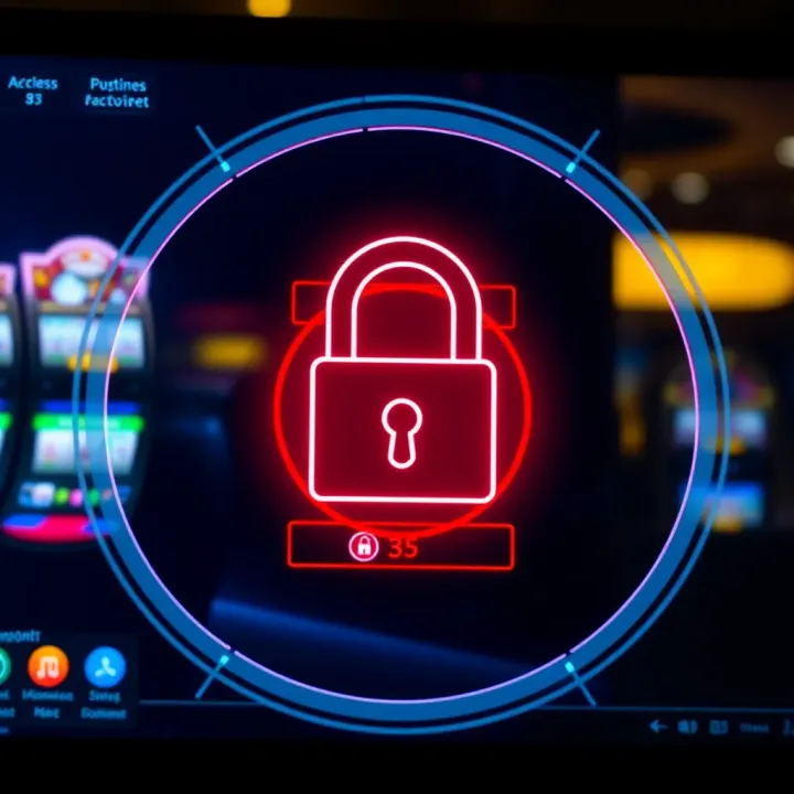 Secure online login screen with digital padlock symbolizing account safety